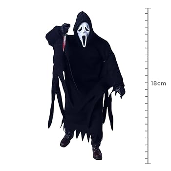 スクリーム ゴーストフェイス ボイスドール NEW Vintage SCREAM GHOST FACE FIGURE RIP HORROR 18* Doll